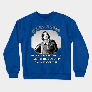 Oscar Wilde Poetry T-Shirt Genius Ware Victorian Literature Poster Crewneck Sweatshirt